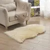 Alfombra Decorativa de Imitación Lana Gruesa Irregular Felpa para Mesa de Café Cojín para Sala de Estar Cojín para Silla Manta de Cama