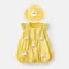 Vestido de Verão 2025 para Bebê Menina Flor de Botão 5331 Saia de Cogumelo Vestido de Princesa Elsa Frozen