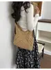 Alto Valor Estético, Bolso Tote Tejido de Gran Capacidad, Estilo Casual y Perezoso, Bolso de Hombro/Axila, Bolso de Mano para Viajes Diarios