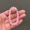 Pulsera de hielo a través del gradiente de 8 mm, pulsera de dedo suave de dos colores, Libro de equitación rojo pequeño con rosario de estudiante, descompresión manual, giro de mano