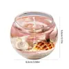 Velas Perfumadas de Cera de Gel con Arena Movediza, Flores Secas y Conchas, de Venta Caliente Transfronteriza, con 3 Fragancias Diferentes, Adornos de Bola de Cristal para el Hogar