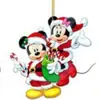 2024 Transfronteiriço Natal Árvore de Natal Pendurado Acrílico Plano Enfeites de Natal Mickey Mouse Decorações de Natal