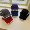 Gorra de béisbol de malla lisa de secado rápido con ribete bicolor para hombre y mujer, gorra simple versátil transpirable para el verano para proteger del sol