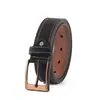Cinto de Couro para Negócios Fábrica de Artigos de Couro Fivela de Pino Cinto de Couro Sintético Masculino Vintage Moda Casual Cinto Masculino