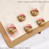 Couro Preto Cady Kt Acessórios para Nail Art Gatinho Desenho Animado Estéreo Laço Hollokitty Acessórios Decorativos de Unha Vestíveis