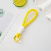 Cadena colgante versátil para juguete de teléfono móvil, estilo muñequera, corta, con bloques de color, duradera, ajustable, cordón anudado, accesorio para juguete