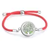 Cuerda Roja Moda Sencilla Difusor de Aceites Esenciales Aromaterapia Caja Pequeña Pulsera Redonda Accesorios de Joyería Caja de Fragancia Decoraciones