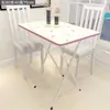 Escritorio para Estudiante Escritorio Retráctil para Escribir Nuevo Hogar Adultos y Niños Doble Plegable Mesa Plegable Mesa Cuadrada Pequeña Portátil