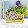 Relógio despertador de mesa estilo europeu retrô rosa com moldura de 5 polegadas, relógio de parede, exportação, fonte AliExpress, decoração de casa, presentes