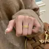 [Spike Ping An] anillo de trigo dorado medieval para mujer, nuevo, de lujo ligero, nicho, alta gama, anillo vintage