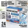 Pastillas de limpieza para lavadora transfronterizas, diseñadas específicamente para lavadoras totalmente automáticas, 24 pastillas por paquete