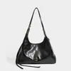 Bolso tote de alta gama nuevo para mujer, nuevo plisado para ir al trabajo, gran capacidad, piel suave, de un solo hombro, cruzado