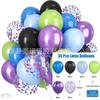 Amazon 35 Piezas Set de Globos Metálicos con Lentejuelas Fiesta Transfronteriza 12 Pulgadas Globos de Confeti Rayados Decoración de Boda