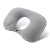Almohada Inflable Portátil de Presión Almohada para el Cuello Almohada en Forma de U Estilo Camping para Descanso de Almuerzo al Aire Libre Almohada de Viaje Almohada de Avión Flocado de PVC
