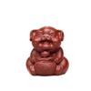 Pet de Chá de Areia Roxa Yixing Porco Pequenos Enfeites Escultura Artesanal Vermilion Grande Roupa Vermelha Lingote Bolsa de Pano Porco Conjunto de Chá Acessórios Periféricos