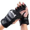 Luvas de Boxe Meio Dedo Sanda Treinamento de Luta Sacos de Pancada Crianças Adulto Luvas de Boxe Meio Dedo Espessadas