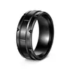 Anillo Negro Dorado Más Vendido de Amazon para Hombre con Números Romanos y Diamantes, Piedra Negra, Moda de Negocios, Anillo Personalizado para Hombre al por Mayor