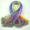 2022 novo material PVC cordão de colar de couro preto cordão de colar redondo de plástico clipe duas pontas com corrente cordão de colar atacado