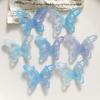 Color de hada dulce y soñador Mariposa hueca tridimensional Accesorios de acetato material para pendientes DIY pasador pasador al por mayor