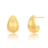 Pendientes Retro Europeos y Americanos Cepillados con Forma de Gota de Agua para Mujer, Lujo Accesible, Diseño de Gama Alta, Estilo Francés de Moda, Pendientes Versátiles y Pendientes