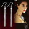 Pendientes largos con borlas Jiahui, de moda, chapados en plata, con seis líneas en las orejas, de moda coreana, para mujer, joyería para las orejas.