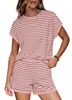 Verano 2026 Nuevo Transfronterizo Europeo y Americano Amazon Comercio Exterior Moda Casual Traje Cuello Redondo Holgado Pijama para Mujer