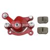 Pinza de freno de disco trasera roja compatible con vehículos todoterreno de 2 tiempos, 47 cc y 49 cc, MBX10 y MBX11.