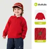 100% AlgodónSuéter Infantil Dudu, Ropa de Punto de Otoño para Niños, Top para Niñas, Ropa para Bebés y Niños