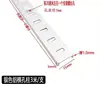 Columna de Paso de Agujero de Aluminio Mueble Gabinete Estante Soporte de Vidrio Accesorios Columna de Paso en A Aleación de Aluminio Tira a Columna Vertical Soporte de Acero Inoxidable