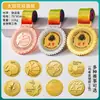 Medalla de Metal Colgante Personalizada Maratón Bádminton Niños Baloncesto Fútbol Juegos Medalla de Cristal Dorada