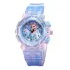Em estoque fornecimento criativo relógio infantil Ice Princess Aisha Princess flash colorido luminoso masculino e feminino relógio estudantil