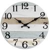 Transfronterizo 10 Relojes de Pared de Madera Simples Relojes Digitales Creativos de Tablero de Madera Reloj Silencioso de Pared para Sala de Estar, Dormitorio, Cocina Decoración