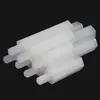 Coluna de Isolamento de Cabeça Única, Coluna Hexagonal Branca de Nylon de Passagem Única, Coluna de Suporte de Plástico, Coluna Espaçadora, Coluna Isolante, Pino M2M3M4