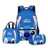 Produto Transfronteiriço 3D Novo: Conjunto de Três Peças - Mochila Estudantil com Estampa de Desenho Animado, Lancheira e Estojo - Mais Estiloso Que Você!