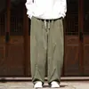 Nuevos Pantalones Casuales Rectos de Pana Estilo Chino Otoño/Invierno 2026 Tallas Grandes para Hombre Pantalones Harem de Pierna Ancha Pantalones Largos Retro