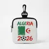 2026 Copa do Mundo de Futebol Transfronteiriça Bandeira Nacional Fone de Ouvido com Fio Bolsa de Armazenamento Bolsa de Transporte Portátil Porta-Cartões Porta-Moedas