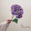 Seda Simulada Grande Hortênsia Única Decoração de Mesa para Sala de Estar Hotel Casamento Arranjo Floral Arranjo de Flores Adereços para Fotografia