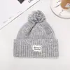 Estilo Coreano Retro Simple Lana Espesa Gorro Otoño Invierno Cálido Cortavientos Protección Orejas Gorro de Punto Circunferencia de Cabeza Grande Gorro de Protección contra el Frío