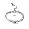 Pulseira Geométricas de Corrente Estilo Francês Retrô Transfronteiriça, Elo de Corrente Exquisito em Dourado e Aço, Joia de Aço Inoxidável Moderna e Versátil