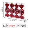 Novo Transfronteiriço Natal Doce Rabo de Peixe Pintado Espiral Doce Plano Decorações Pingente Árvore de Natal Ornamentos Pendurados Ornamentos Pendurados de Aniversário