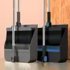 Set de recogedor y escoba plegables engrosados, herramienta de limpieza para el hogar, escoba de cerdas suaves para barrer pelo y suciedad, diseño plegable