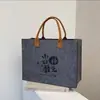 2026 Nova Bolsa de Feltro Grande Capacidade Versátil Bolsa Tote Promocional Corporativa Bolsa de Presente de Feltro