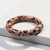 Pulsera elástica de pulsera de banda elástica de la serie Leopardo Retro Europea y Americana Transfronteriza Pulsera de Cadena de Cuentas de Brazalete Simple de Estilo Étnico Acrílico