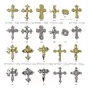 Acessórios de Unha Cruzados de Liga Estilo Punk Retrô Brilhantes Coração Gótico Strass para Unhas Acessórios Vestíveis 3D Atacado