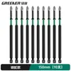 Set de Taladro Eléctrico Bosque Verde Brocas para Destornillador Eléctrico Forma de Cruz Antideslizantes Alta Dureza Serpiente Plateada Resistente a Impactos Magnético Fuerte