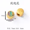 Accesorios estilo chino Chapados en oro Cuentas espaciadoras Pulsera hecha a mano para DIY Cadena para teléfono Color del Dios de la Riqueza Amarillo Colgante de la fortuna que conserva el color Agujero grande Venta al por mayor