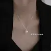Colar de Pérolas em Prata de Lei 925, Colar de Luxo Leve, Nova Moda 2025, Corrente de Clavícula Feminina Exclusiva de Nicho, Nicho de Luxo Leve
