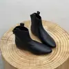 Botines retro de punta para mujer de talla grande, novedad de invierno 2026 de comercio exterior, botas vaqueras adelgazantes de piel suave para mujer, en stock
