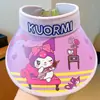 Chapéu Boné Protetor Solar Infantil Cartoon Kuromi Estilo Novo para Meninos e Meninas Verão Exterior Aba Larga Chapéu de Sol