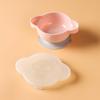 Plato con Ventosa para Bebé Set de Platos de Viaje con Tapa Plato para Alimentar al Bebé Plato con Ventosa para Comida Complementaria Infantil Plato de Entrenamiento para Aprender a Comer